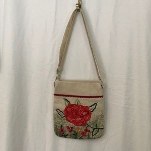 So Cute! Embellished Rose Crossbody Handbag NW/O T